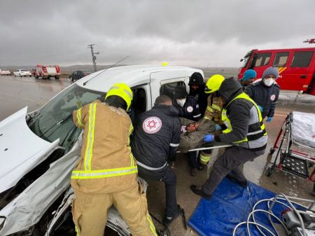 حادث طرق قرب مفرق شوكت في النقب